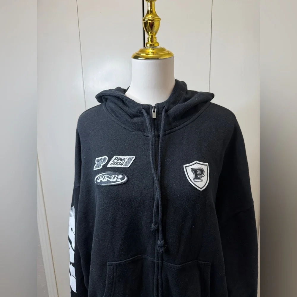 PINK Victoria's Secret Charcoal Hoodie - Picture 2 of 10